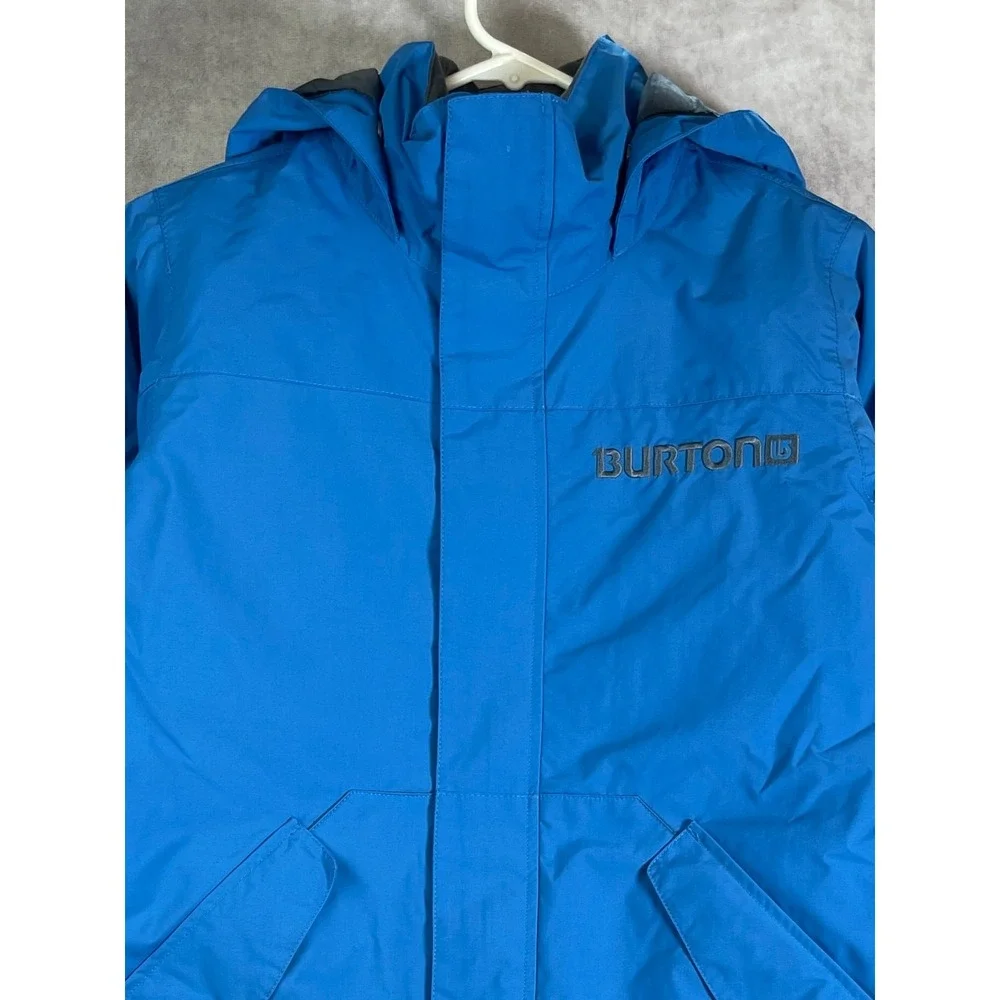 Burton Chittagong Ski Jacket Dryride Shell Boys Medium Blue Snowboard Hooded